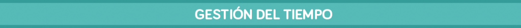 Gestion del Tiempo