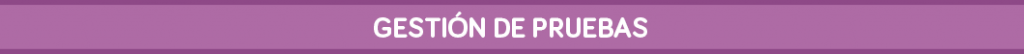 Gestion de Pruebas